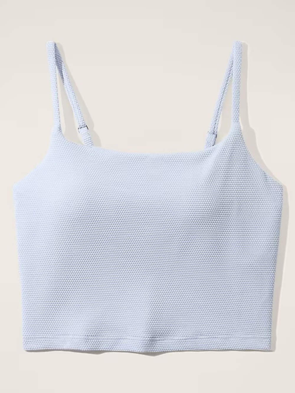 Athleta Pique Long Tankini Top - Light Blue